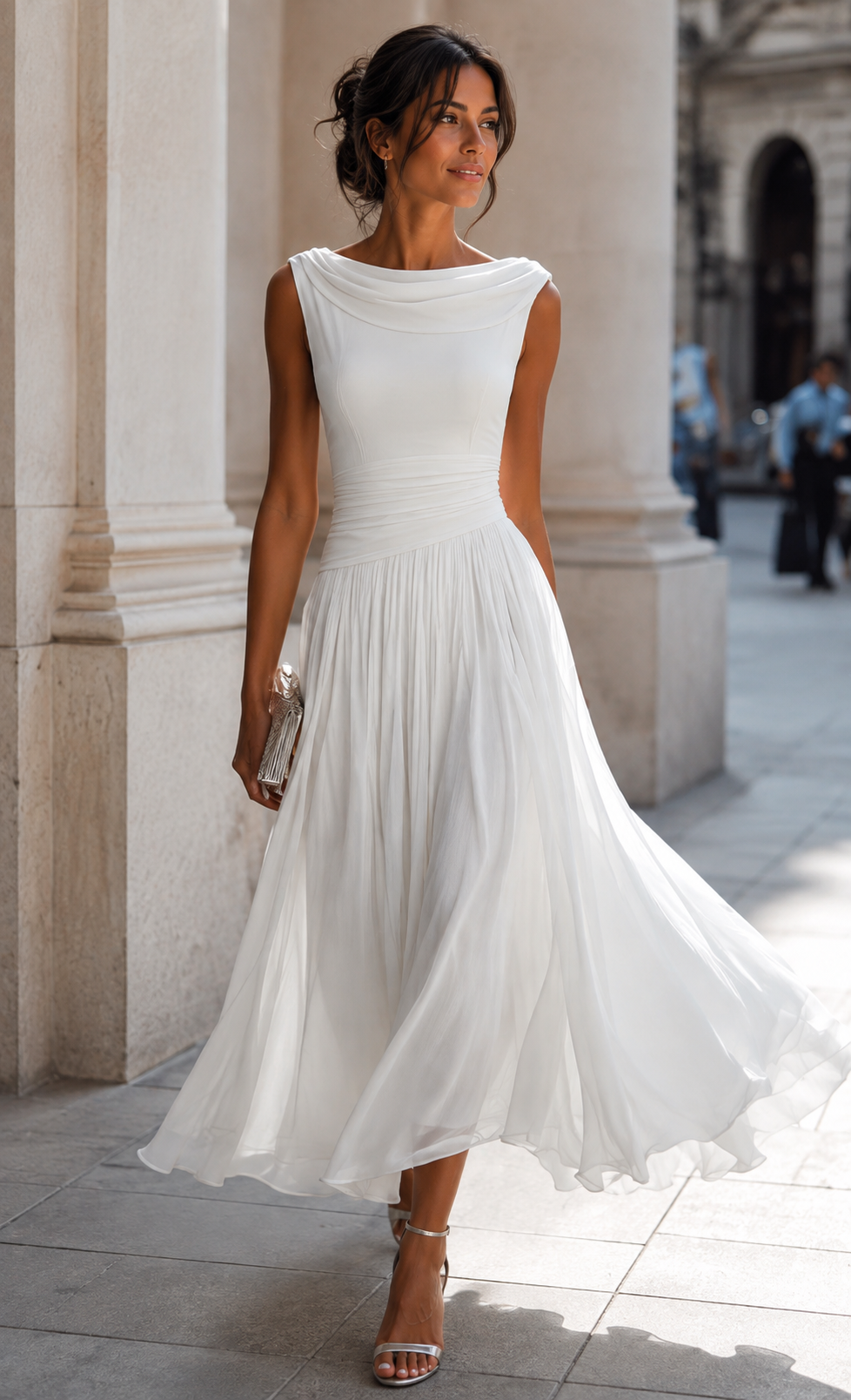 Elegante vestido formal Midi