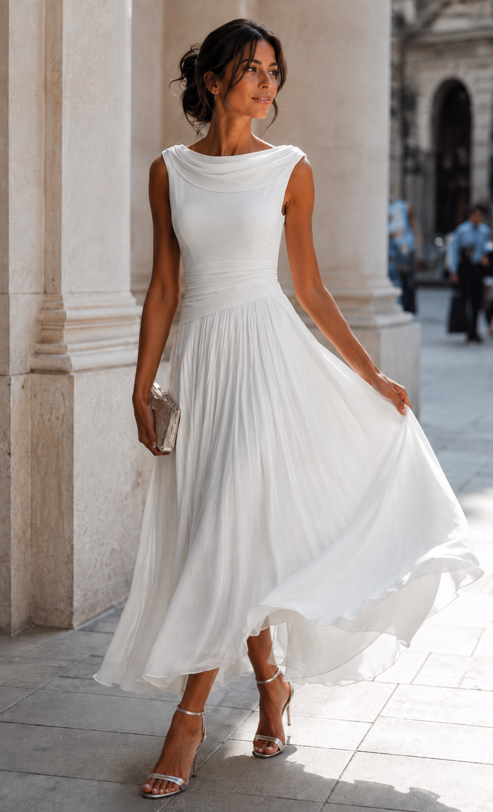 Elegante vestido formal Midi